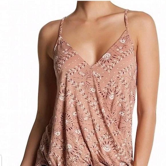 Floral Spaghetti Strap top - Picture 1 of 4